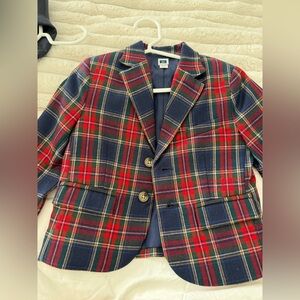 Janie and Jack Multicolor Plaid Blazer
